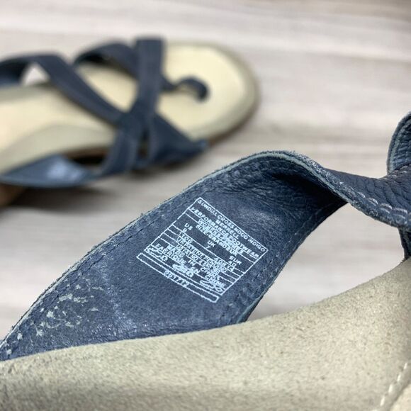 Merrell Womens Cross Mood Indigo Strappy Slip On Wedge Sandals Size 9 40 - Picture 9 of 11